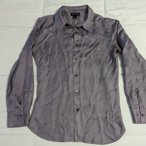 Ann Taylor 100% silk button down shirt, slim tailored fit.